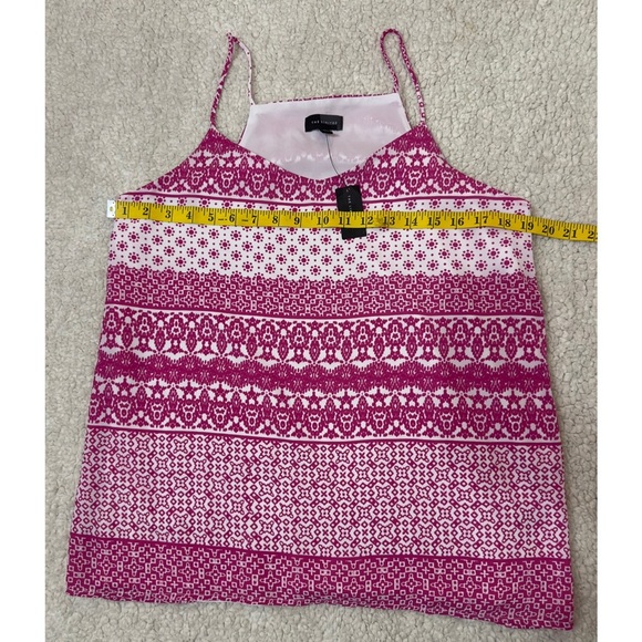 NWT THE LIMITED Pink and White Patterned Tank Top - Picture 7 of 9